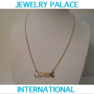 🆕14K Gold Filled Two-Tone Jesus Necklace